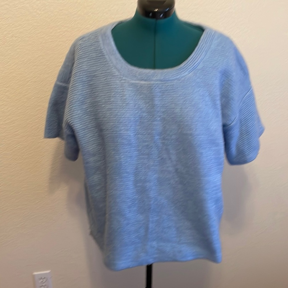 Blue crewneck sweater